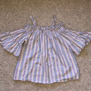 Off-the-shoulder Ruffled Top